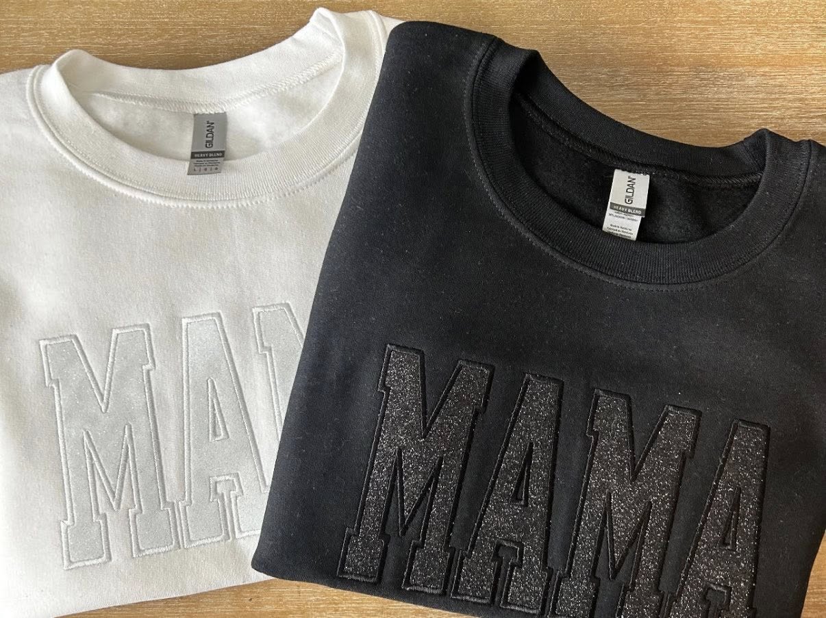 Glitter Applique Crew