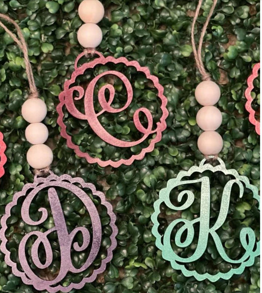 Monogram Car Charms