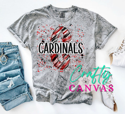 Cardinals Splatter Tees