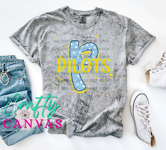 Pilots Splatter Tees
