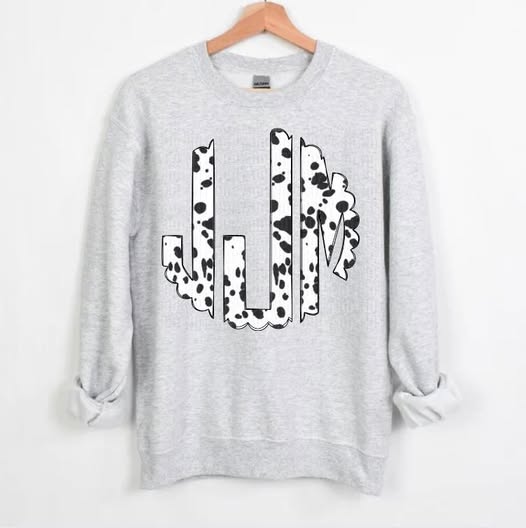 Dalmatian Sublimated Monogram